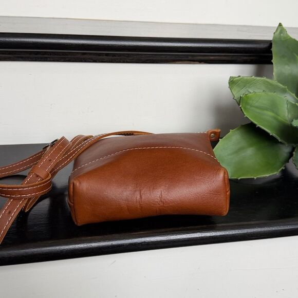 Portland leather like new festival bag, Crossbody shoulder purse excellent - Picture 5 of 9